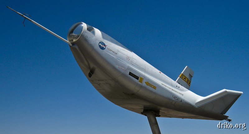 IMG_0688_800.jpg - An X-24A lifting body on display at NASA Dryden, which is colocated on Edward AFB grounds.