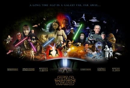 Complete Star Wars saga poster