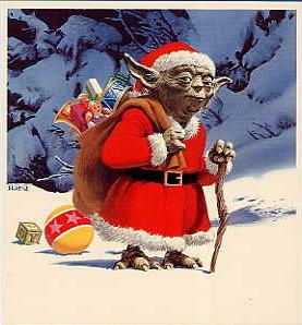 Yoda Christmas card